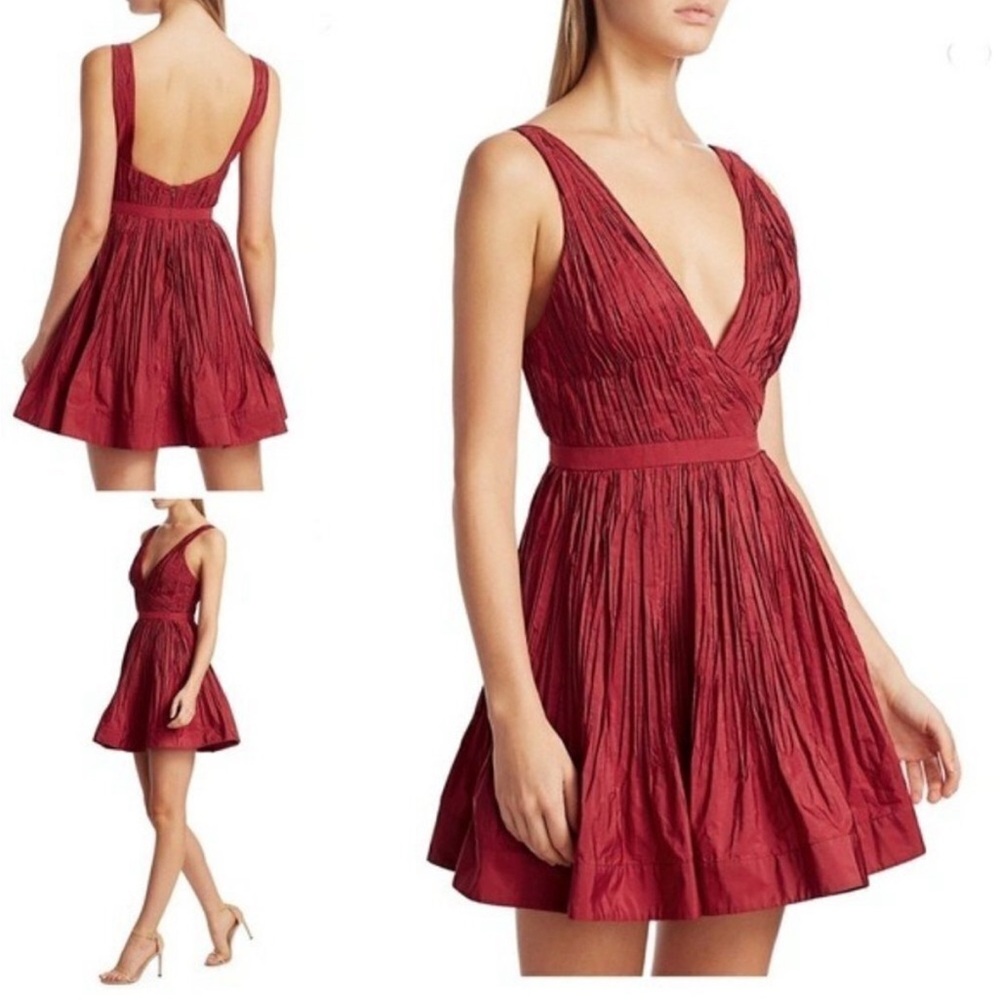 Alexis Deep Red Backless Dress